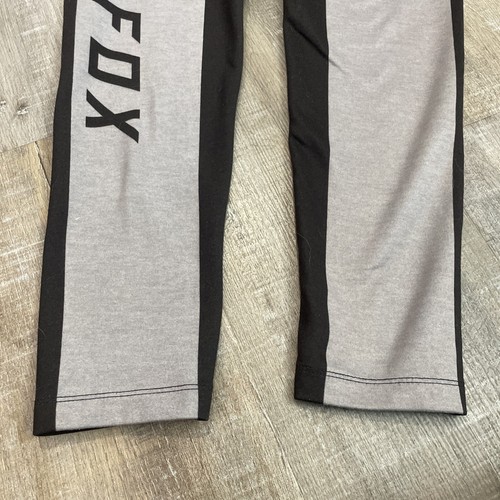 Fox Head Racing Women's Leggings Pants Yoga Black Gray Active Logo READ - Picture 2 of 19