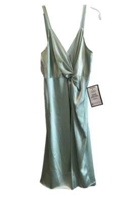 $368 (NWD) JILL JILL STUART Women's Satin Twist/Slit Front Cocktail Dress, Mint