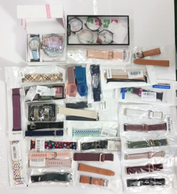 #ad Watch Band Lot of assorted bands. most are 2 piece bands. 1 watch faces more $36.00