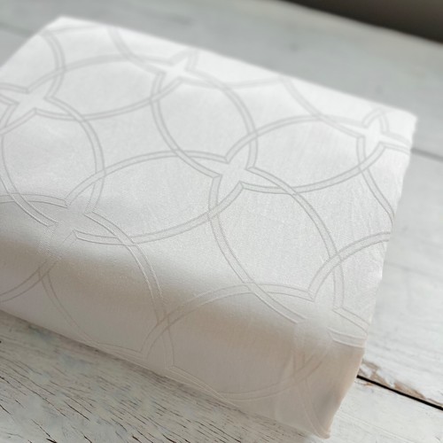 Frette Italy KING Duvet Cover Ivory Beige Embossed 101x88 Medallion Sateen Luxe - Picture 7 of 12