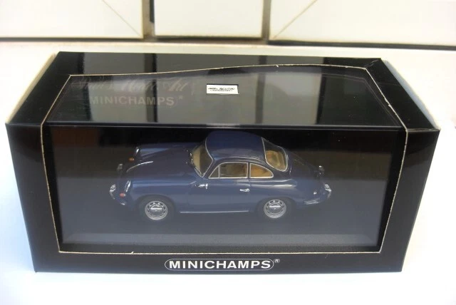 Porsche 356 C 1963 65 blue Minichamps 430062320 MIB 1:43 911 914 928 930 944 968 - Imagen 4 de 4