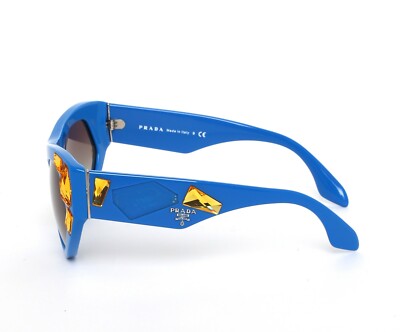 Prada Blue SPR 21Q Crystal Embellished Cat Eye Sunglasses R1861 | eBay
