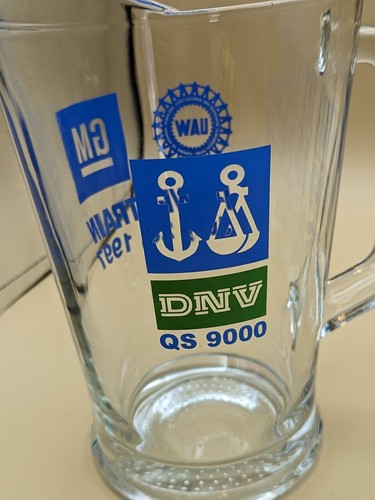 4 Pc UAW GM Powertrain GLASS PITCHER & 3 Drinking Glasses 1997 DNV QS 9000 Cert - Picture 7 of 14