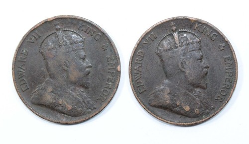 ‘THE HOARD’ TWO 1904 HONG KONG 1 CENT COINS GB KING EDWARD VII - Picture 3 of 13