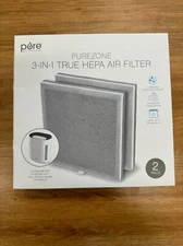 Pure Enrichment Genuine 3-in-1 True HEPA Replacement Filter 2-pack