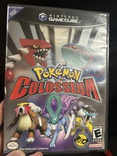 Pokemon Colosseum Original Black Case Gamecube- No Inserts Or Manual