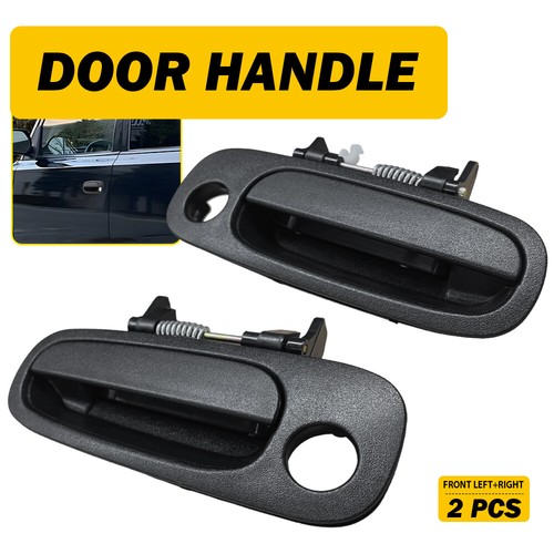For 04-06 Scion xB Black Front Drive Passenger Side Outer Door Handle w/ Keyhole - Picture 20 of 38