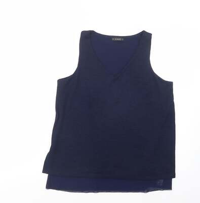 Dunnes Stores Damen Tanktop blau Polyestermischung Größe M