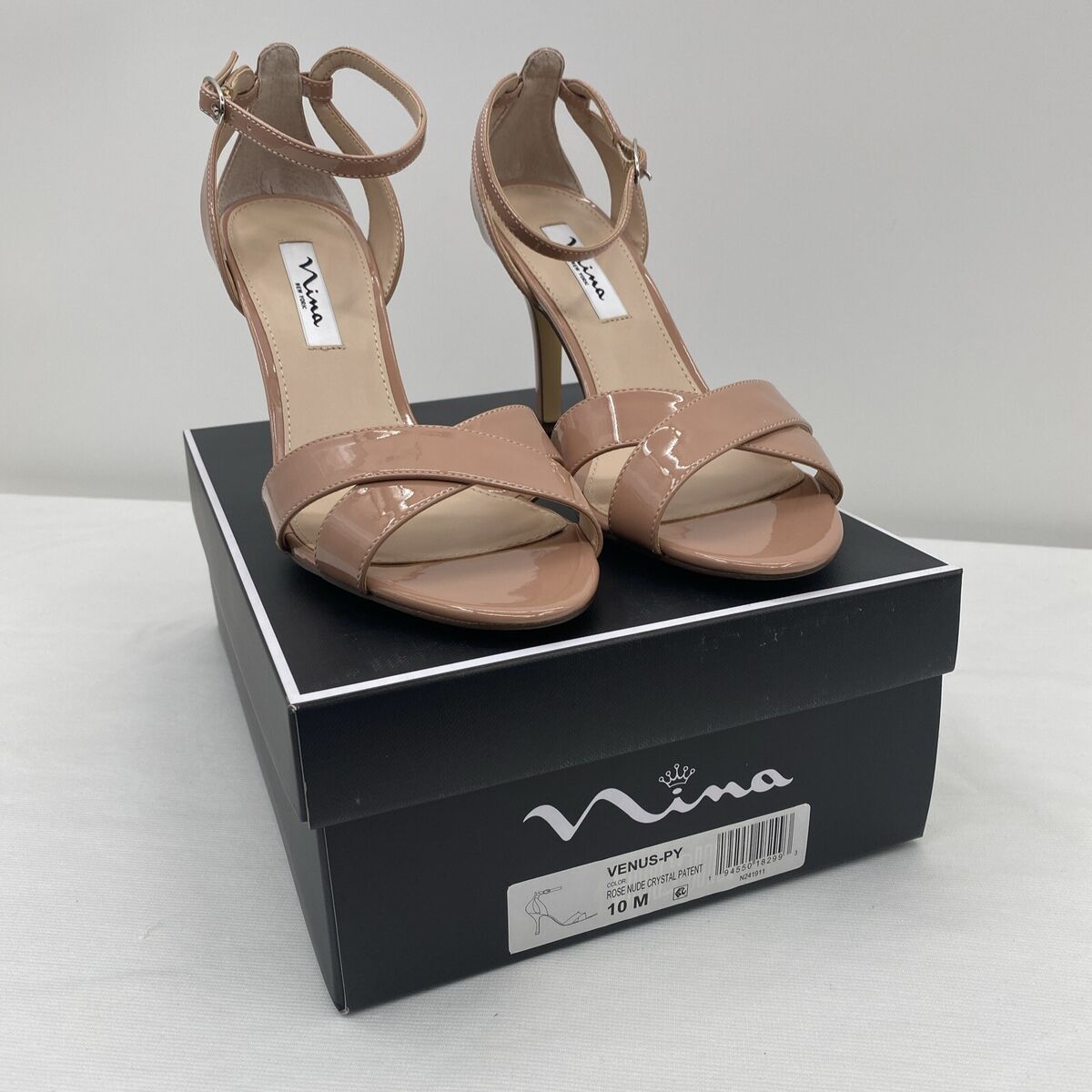 Nina New York WOMENS ROSE NUDE PATENT LEATHERETTE HIGH-HEEL Nina New York WOMENS ROSE NUDE PATENT LEATHERETTE HIGH-HEEL