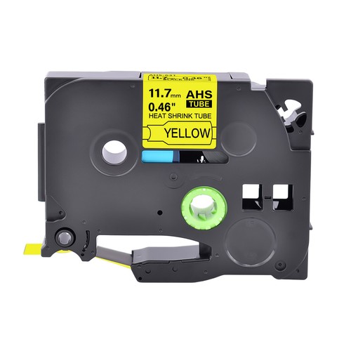 Tubo termorretráctil 20X para relación Brother P-Touch 2:1 HSe-631 negro sobre amarillo 12 mm - Imagen 2 de 4