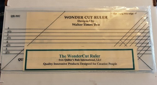 NIP Vintage WONDER CUT RULER From Quilter’s Rule Inc. 6” X 14" - 第 1/2 張圖片