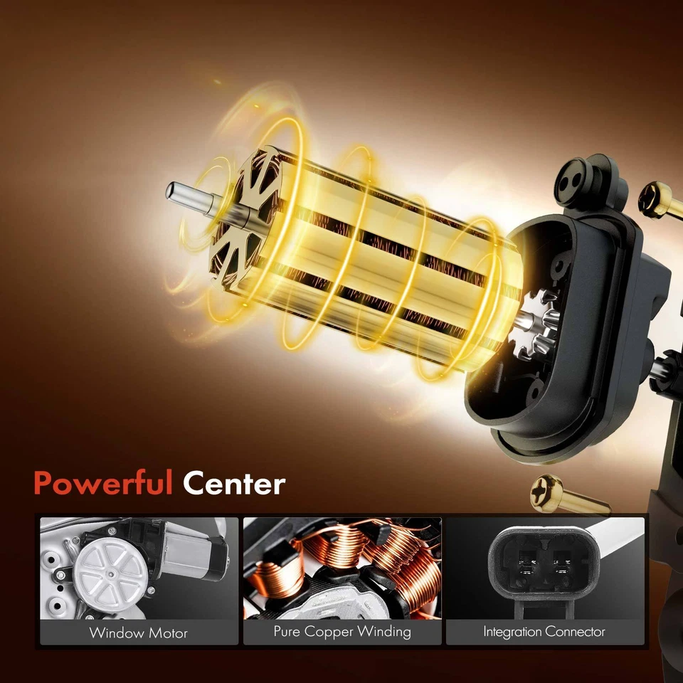 Regulador de ventana eléctrica con motor para Saturn SL SL1 SL2 SW1 SW2 delantero derecho derecho derecho Foto 3 de 4