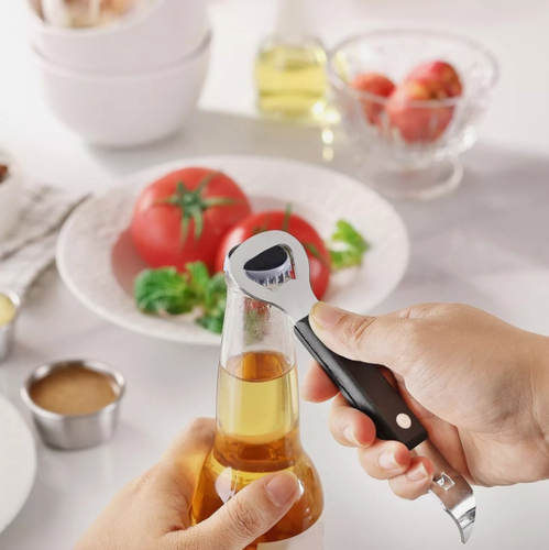 2Pcs Can Opener Manual Stainless Steel Punch Bottle Opener 2In1 Multifunctional - Picture 8 of 9