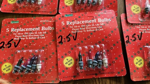 31 Multi-Color & White Replacement Mini Bulbs 2.5 Volt Christmas Lights 5 pks. - Picture 6 of 6