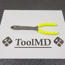 Snap-on Tools NEW HI-VIZ Soft Grip 7" Long Mini Diagonal Cutter Pliers 808CF