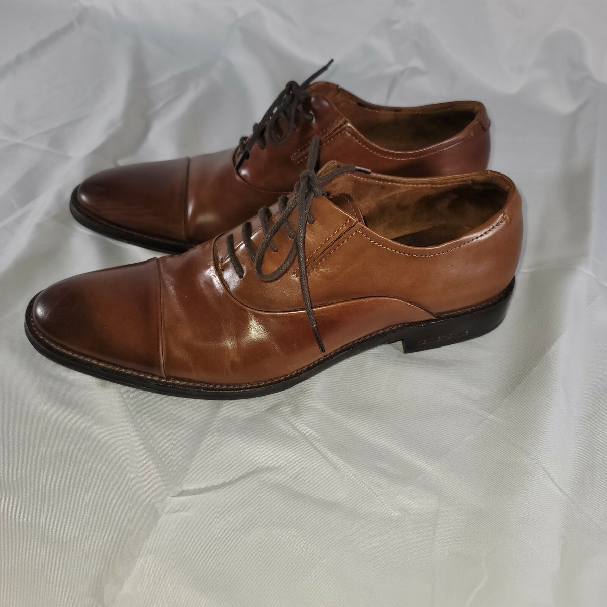 Kenneth Cole New York Mens Cognac Mix-Er Oxfords Shoes 8M  display picture 2