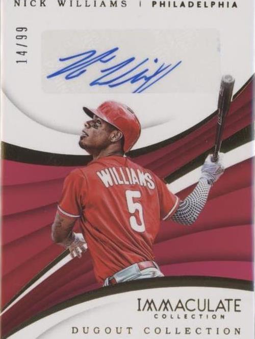 2018 Panini Immaculate Collection - Nick Williams #DC-NW - 1 of 1
