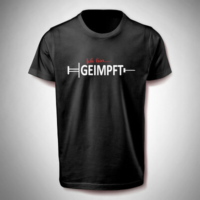 T-Shirt 'Ich bin geimpft' - mit Spritze