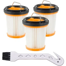 3-Pack Detachable Dust Cup Filter for Shark ION W1 S87 WV200 WV201 WV205 WV220