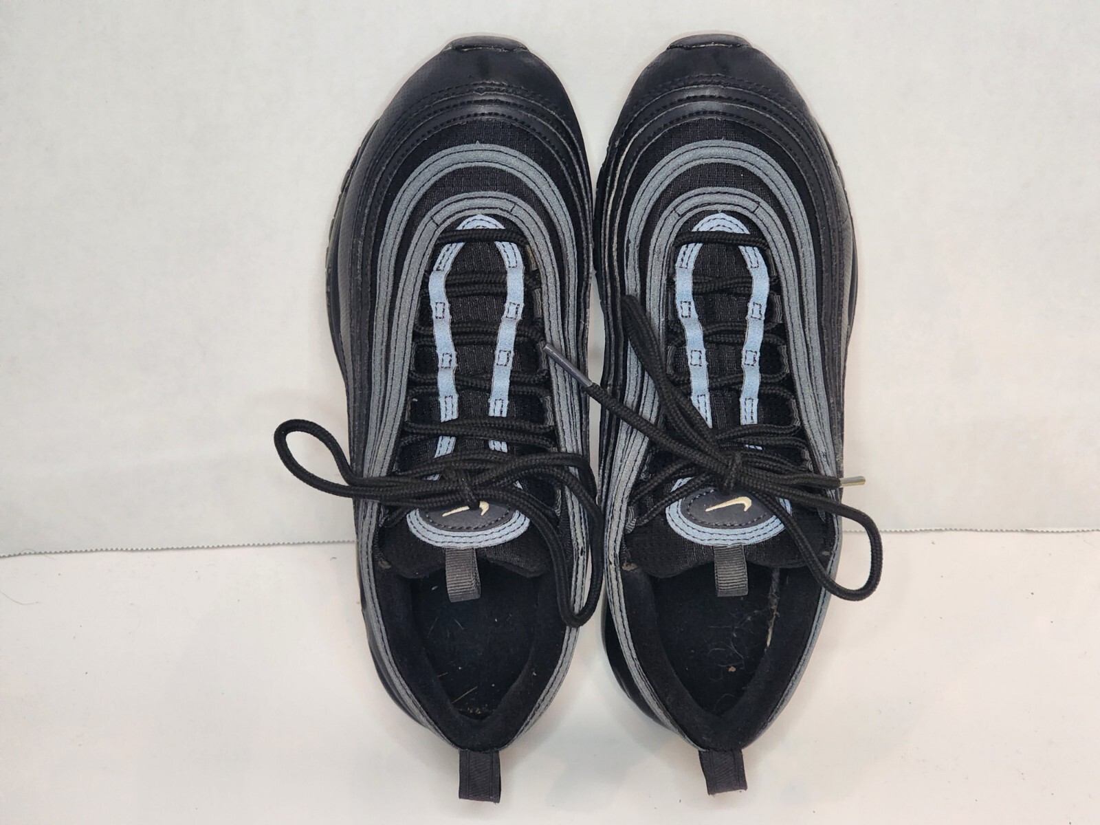 Nike Air Max 97 Triple Black Athletic Shoe 921522-011 Size 6Y  