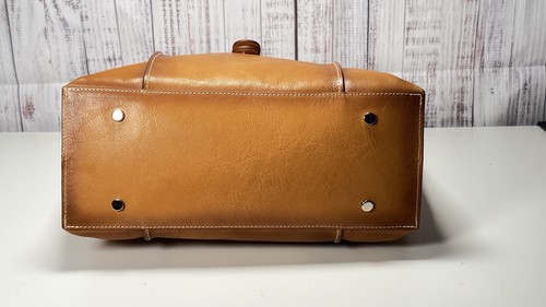 Cavalcanti Collection luxuriöse echt italienisches brüniertes LEDER TASCHE Beuteltasche Neu mit Etikett - Bild 4 von 6
