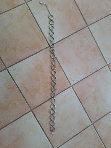 Ring-/Kettengürtel, silber, Ringe 80 cm, mit Verlängerung 95 Länge8 - Bild 2 von 2