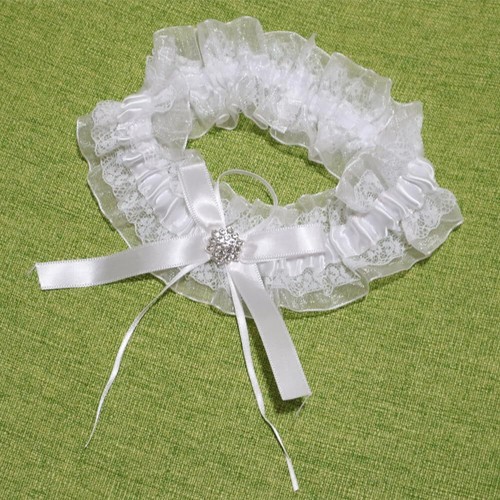 Wedding Garters for Bride Lace Bridal Garters with Bow Stretch Party Leg Gart... - Picture 3 of 6