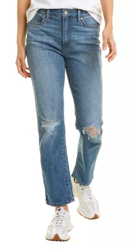 JOE'S NWT HI-RISE STRAIGHT ANKLE STRETCH JEANS CELINA DISTRESSED Sz 28 $198 - Picture 4 of 10
