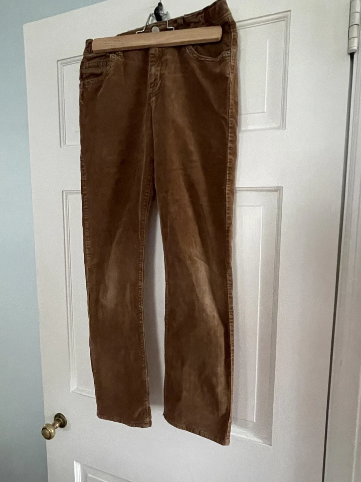 Pantalones de pana marrón Gymboree para niños talla 14 pierna recta Foto 2 de 4