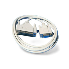 6ft Null Modem Cable DB9 Female to DB25 Male - Beige