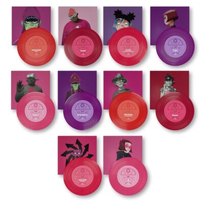 GORILLAZ - CRACKER ISLAND LIMITED EDITION 7  COLLECTORS BOX SET SEALED, NUMBERED