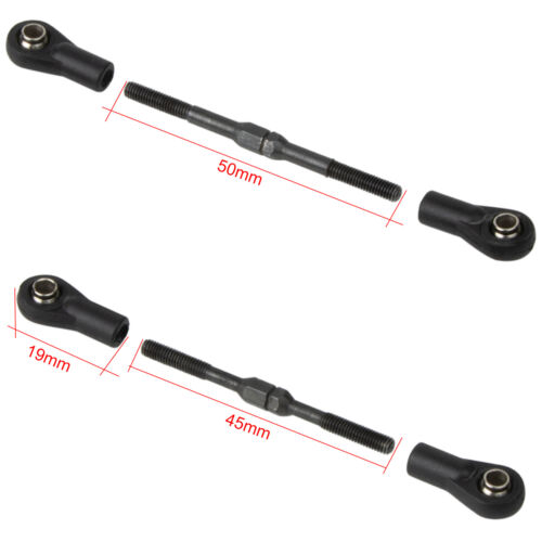 Adjustable Steering Turnbuckle Linkage Rod Set for Tamiya TT-02B Upgrade Parts - Picture 5 of 5