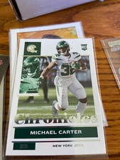 2021 Panini Chronicles Michael Carter RC Rookie Jets #87 RC