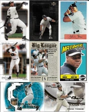 Frank Thomas 9 Card Lot with Fleer Focus Diamond Vision NM