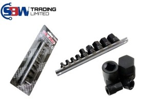 US Pro 9pc 1//4/'/'-3//4/'/' Stubby Impact SAE Hex Bit Socket Set AF Allen Short B3379