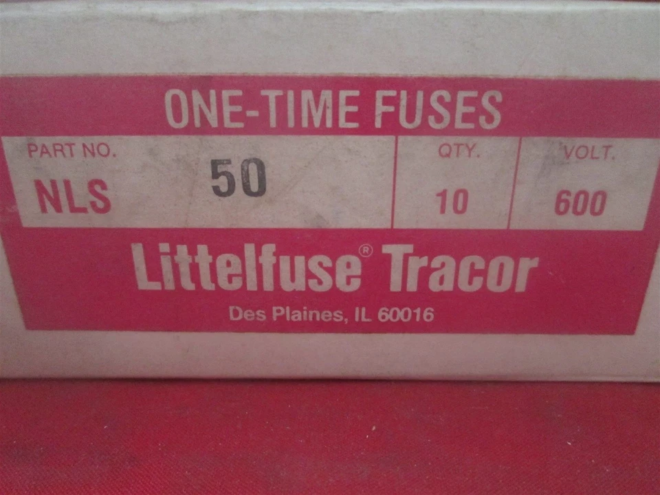 Littelfuse Tracor One Time Fuses NLS 50 new - Image 2 of 3