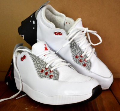 Air Jordan ADG 2 Golf shoes ホワイト Nike Golf - Jordan ADG 2 Mesh-Trimmed Leather Golf Shoes