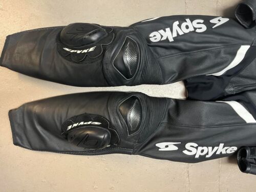 Spyke Blaster Herren Einteiler Motorrad Lederkombi Schwarz Weiß EU 50 UK 40 - Bild 3 von 7
