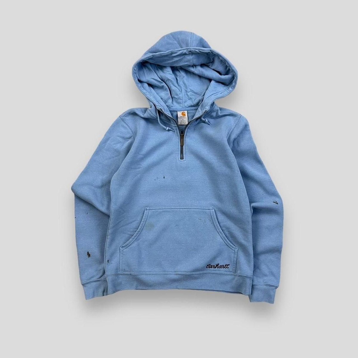 Vintage 90s Carhartt 1/4 Zip Hoodie Baby Blue Women's Small | eBay UK Vintage 90s Carhartt 1/4 Zip Hoodie Baby Blue Women's Small | eBay UK