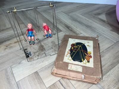 SELTEN VERPACKT VINTAGE MECHANISCHES DUO AKROBAT SPIELZEUG - JAPANISCHES UHRWERK