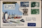 AUSTRALIAN ANTARCTIC TERRITORY 1959 SEVEN SEAS COVER  "OPENING ANARE - MAWSON"