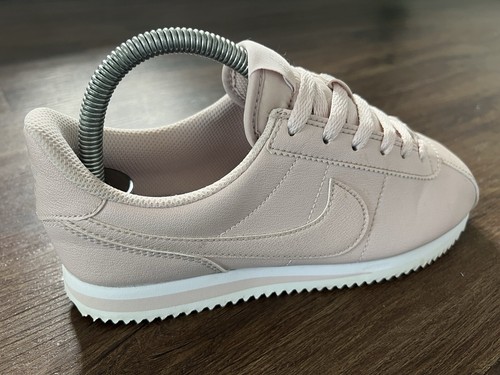 Nike Cortez Mujer Cuero Gimnasio Correr Entrenadores, Rosa Polvoriento - Talla 5 - Imagen 9 de 12