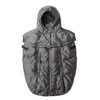 7am Enfant Pookie Poncho Baby Bunting Bag, Metallic Silver 7am Enfant Pookie Poncho Baby Bunting Bag, Metallic Silver