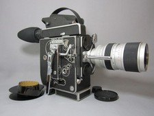 Bolex REX-5 H16 Reflex 16mm Movie Camera ROKKOR 20-80mm C-mount Zoom Lens