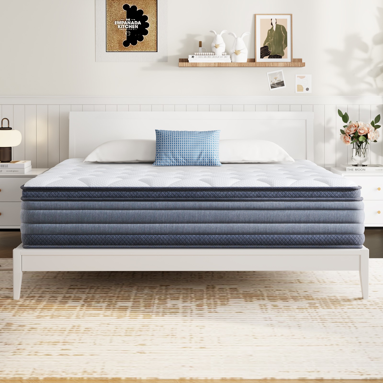 10" 12" Hybrid Mattress Pocket Spring Medium Feel Twin Txl Full Queen King Size