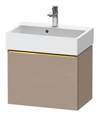 Duravit D-Neo Waschtischunterschrank mit 1 Auszug Griff Gold Poliert 584 x...