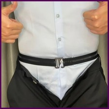 Men'S Nylon Shirt Stays with Anti-Slip Elastic Grip and Adjustable Buckle