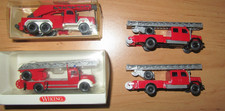 Wiking Feuerwehr Drehleiterfahrzeuge und Kranwagen von Magirus  1:87 