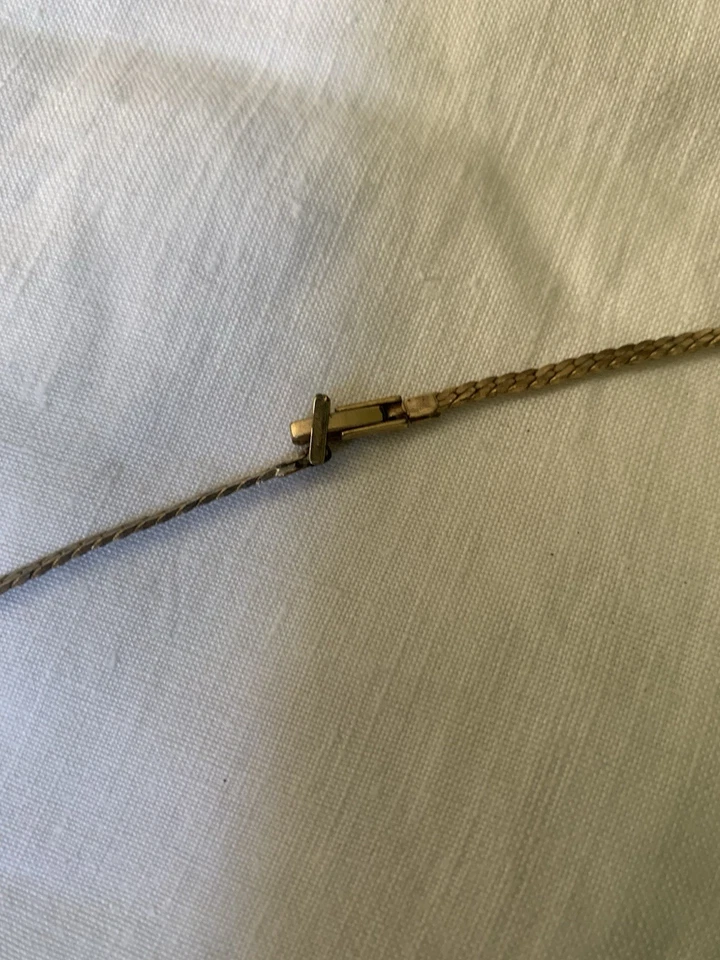 Collier Iconique Ras Du Cou Pierre Cardin Vintage - Plaqué Or - Cristaux Bleus - Photo 4/4