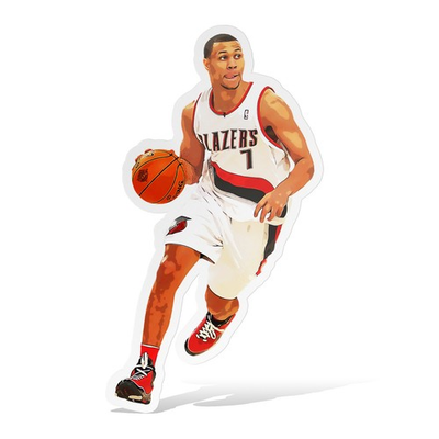 #ad Brandon Roy Portland Trail Blazers Basketball Glossy Sticker Vinyl Laminat $4.98